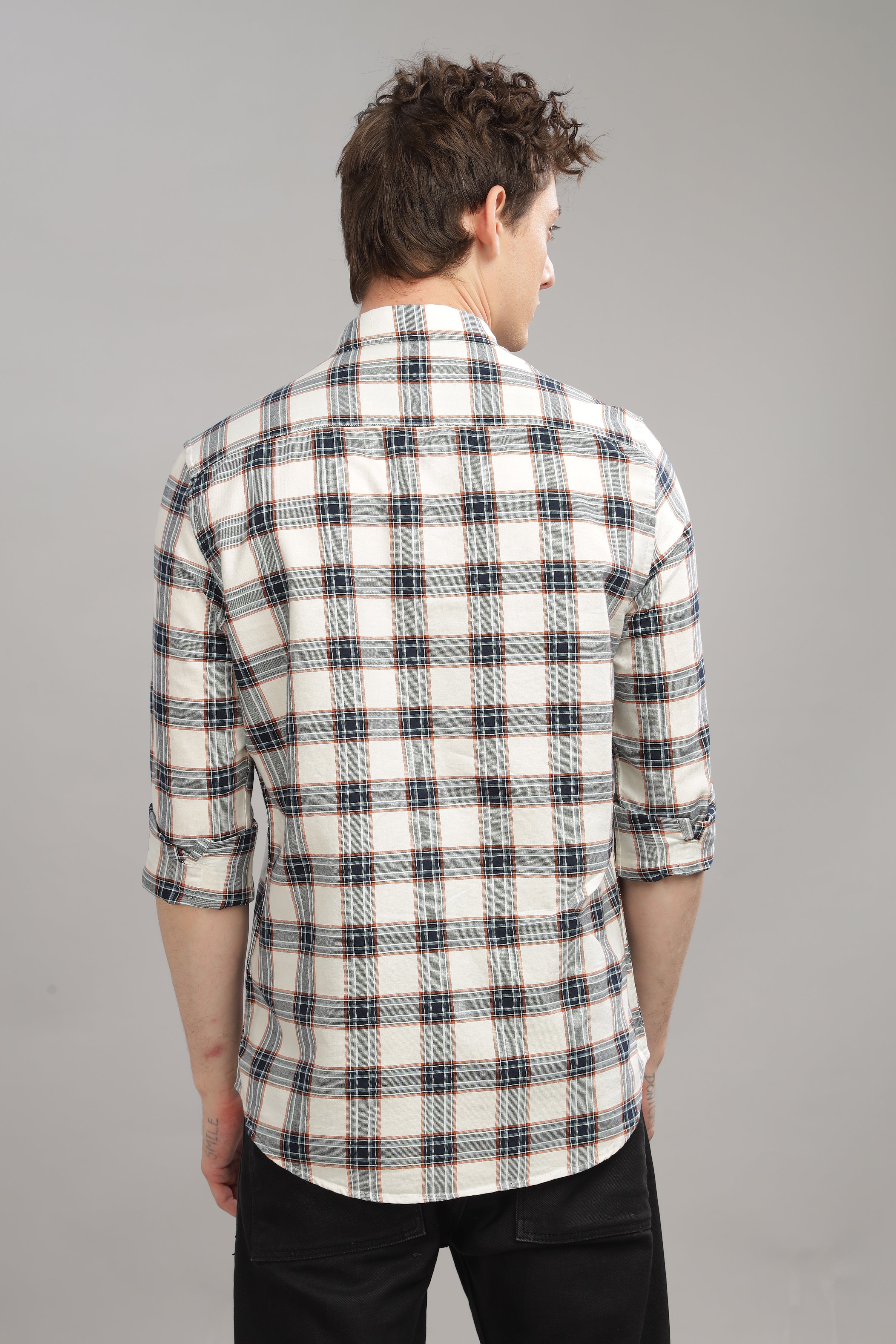 Men White Slim Fit Shirt
