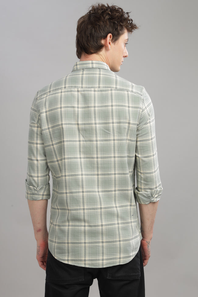 Men Grey Slim Fit Shirt