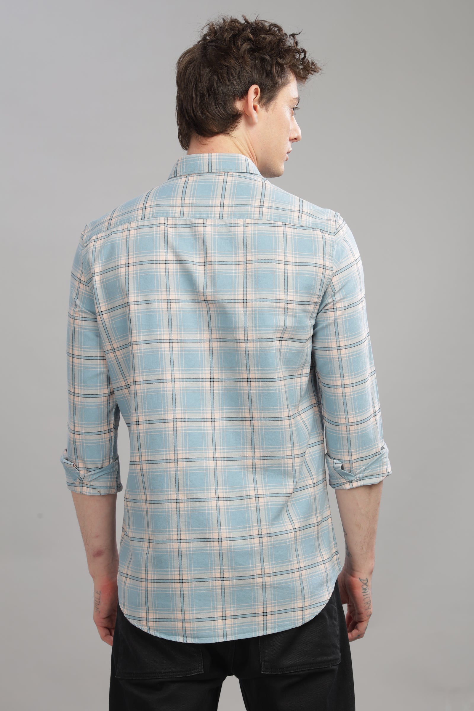 Men Blue Slim Fit Shirt