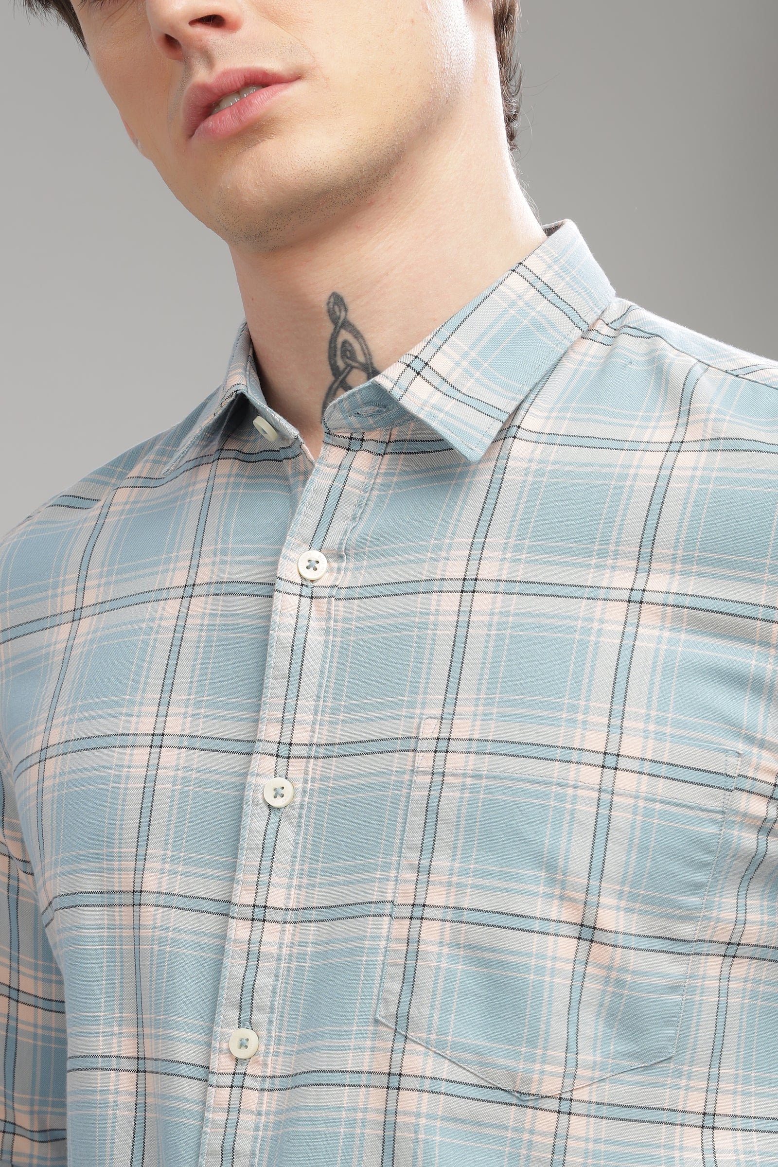 Men Blue Slim Fit Shirt