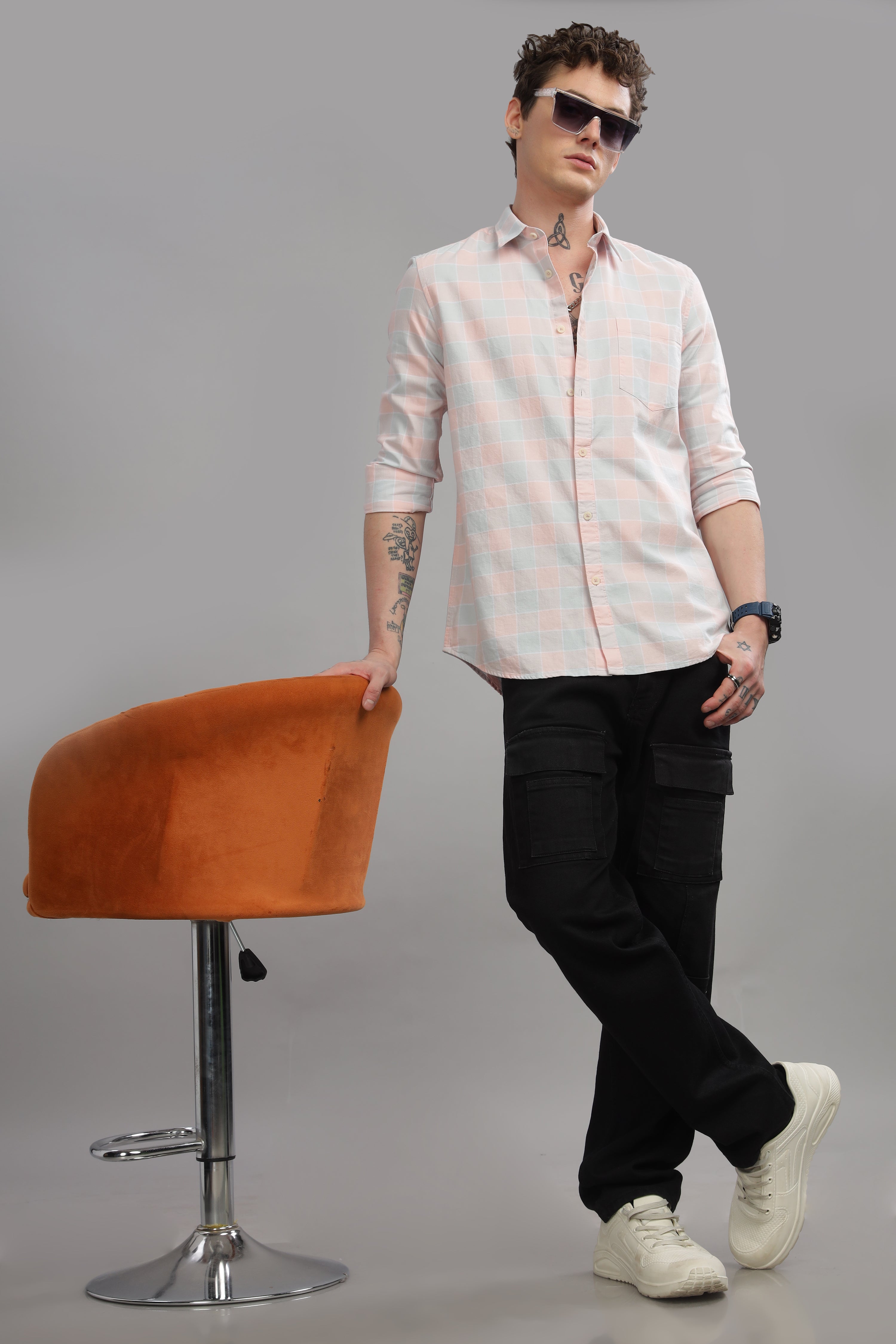 Men Pink Slim Fit Shirt