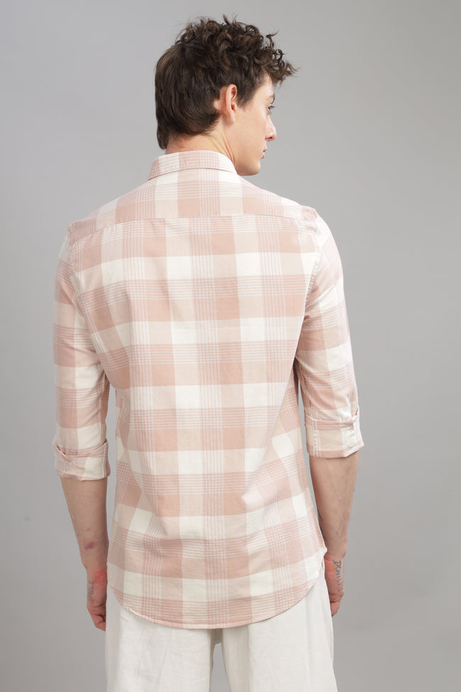 Men Pink Slim Fit Shirt