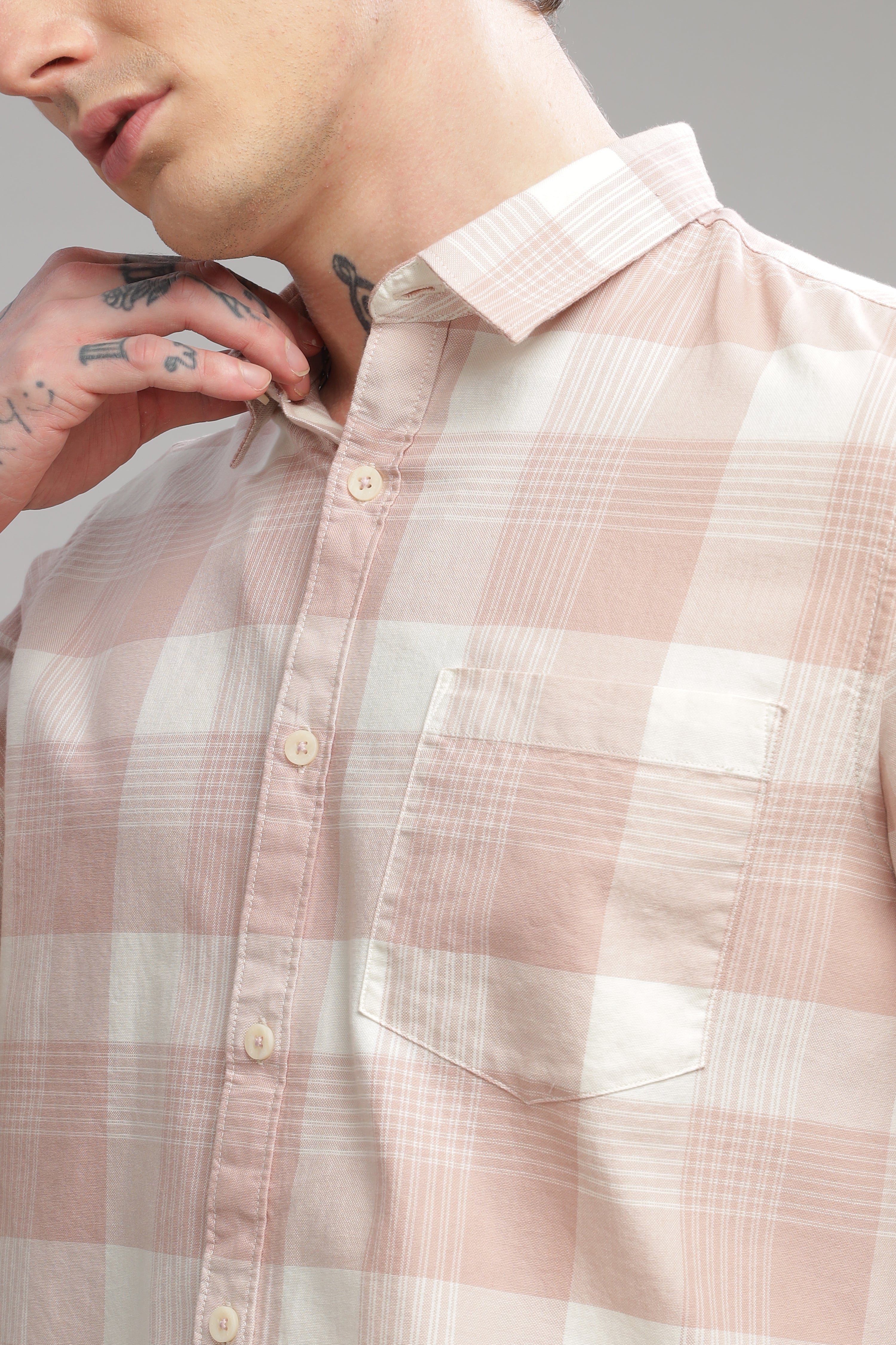 Men Pink Slim Fit Shirt