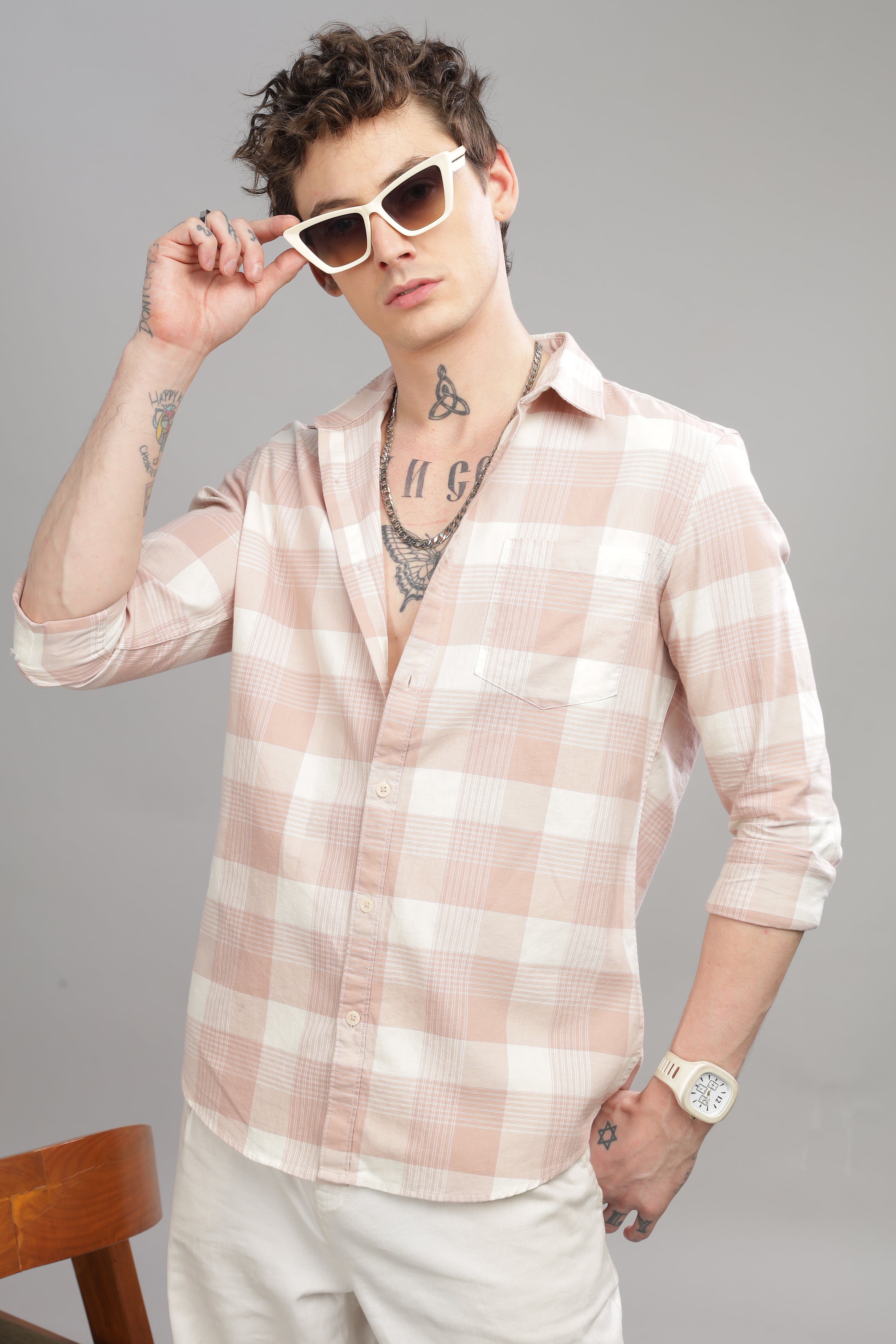 Men Pink Slim Fit Shirt