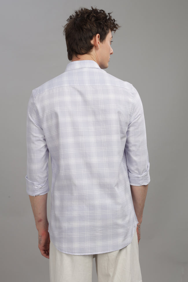 Men Purple Slim Fit Shirt