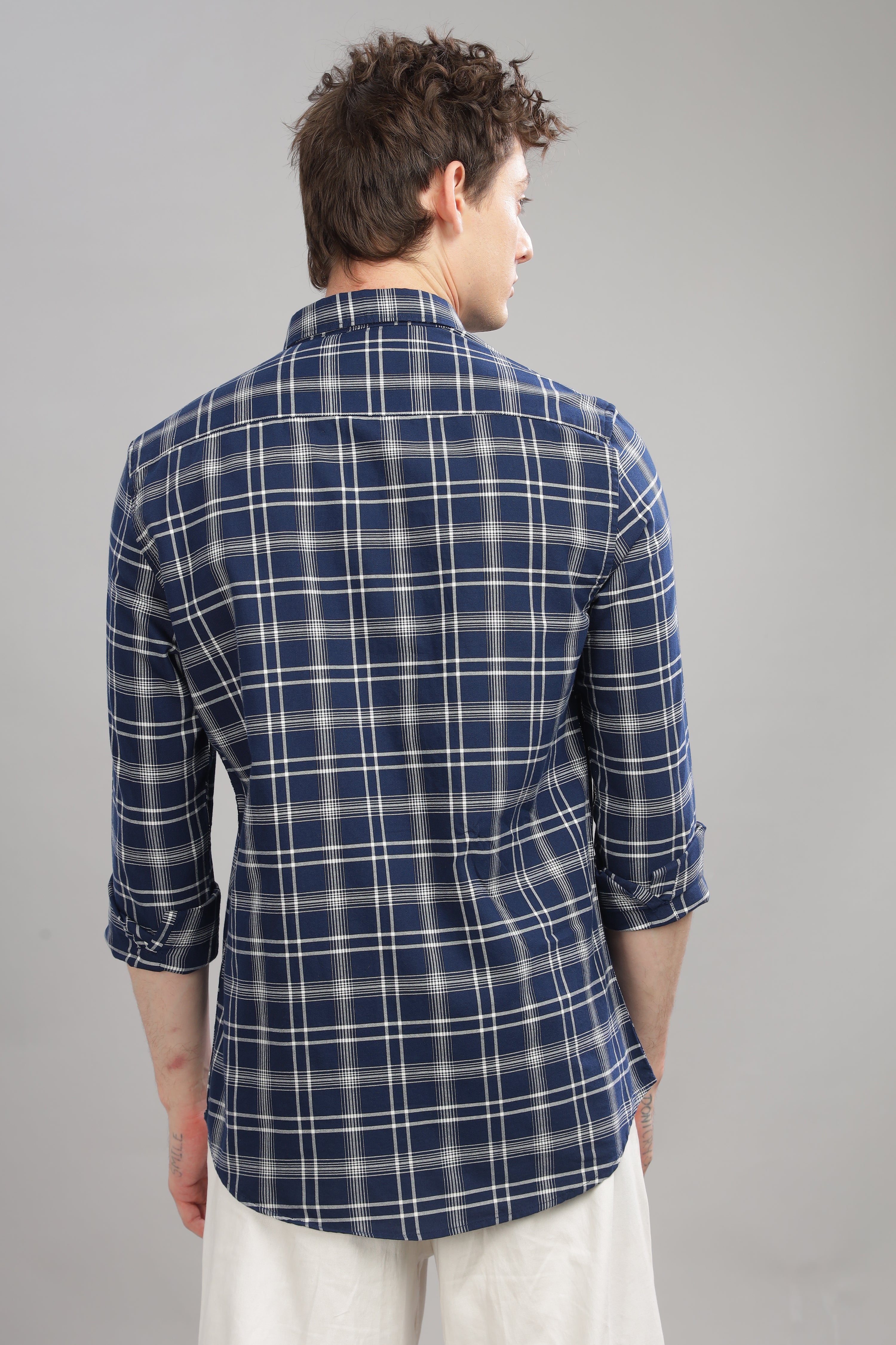 Men Grey Slim Fit Shirt