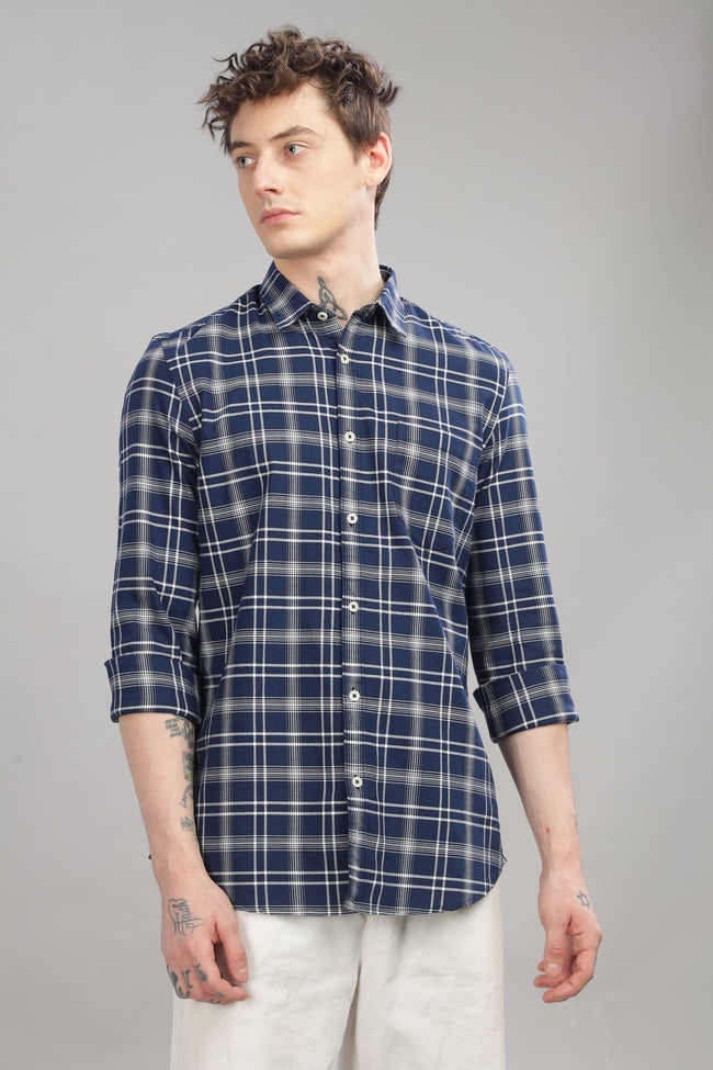 Men Grey Slim Fit Shirt