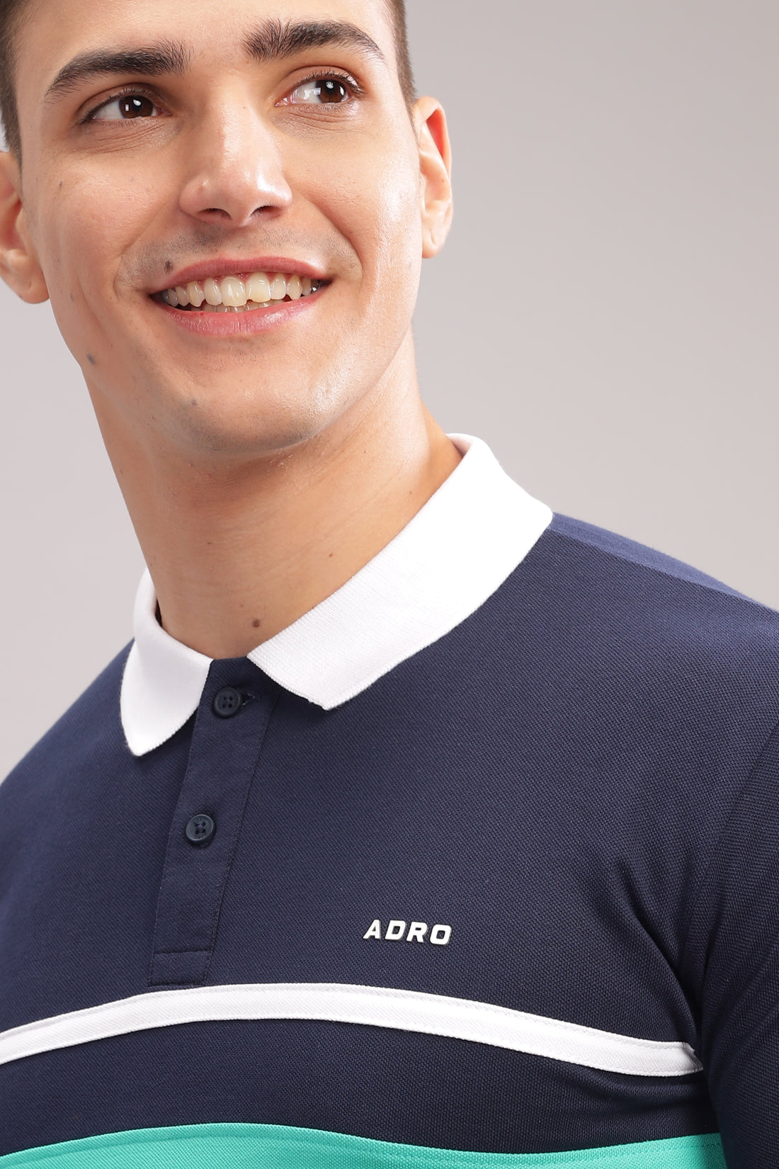 Men Navy Regular Fit Polo T-Shirt