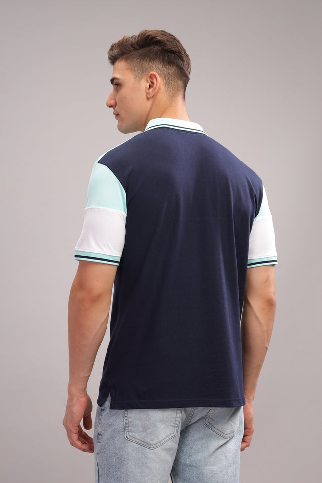 Men Green Regular Fit Polo T-Shirt
