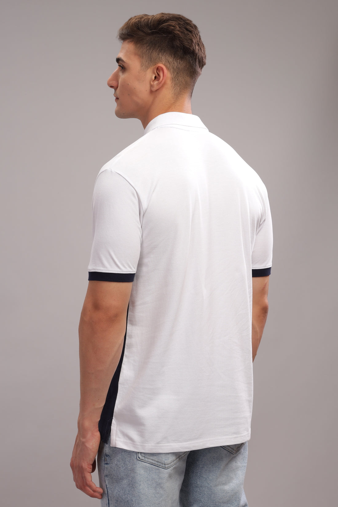 Men Multi Color Regular Fit Polo T-Shirt