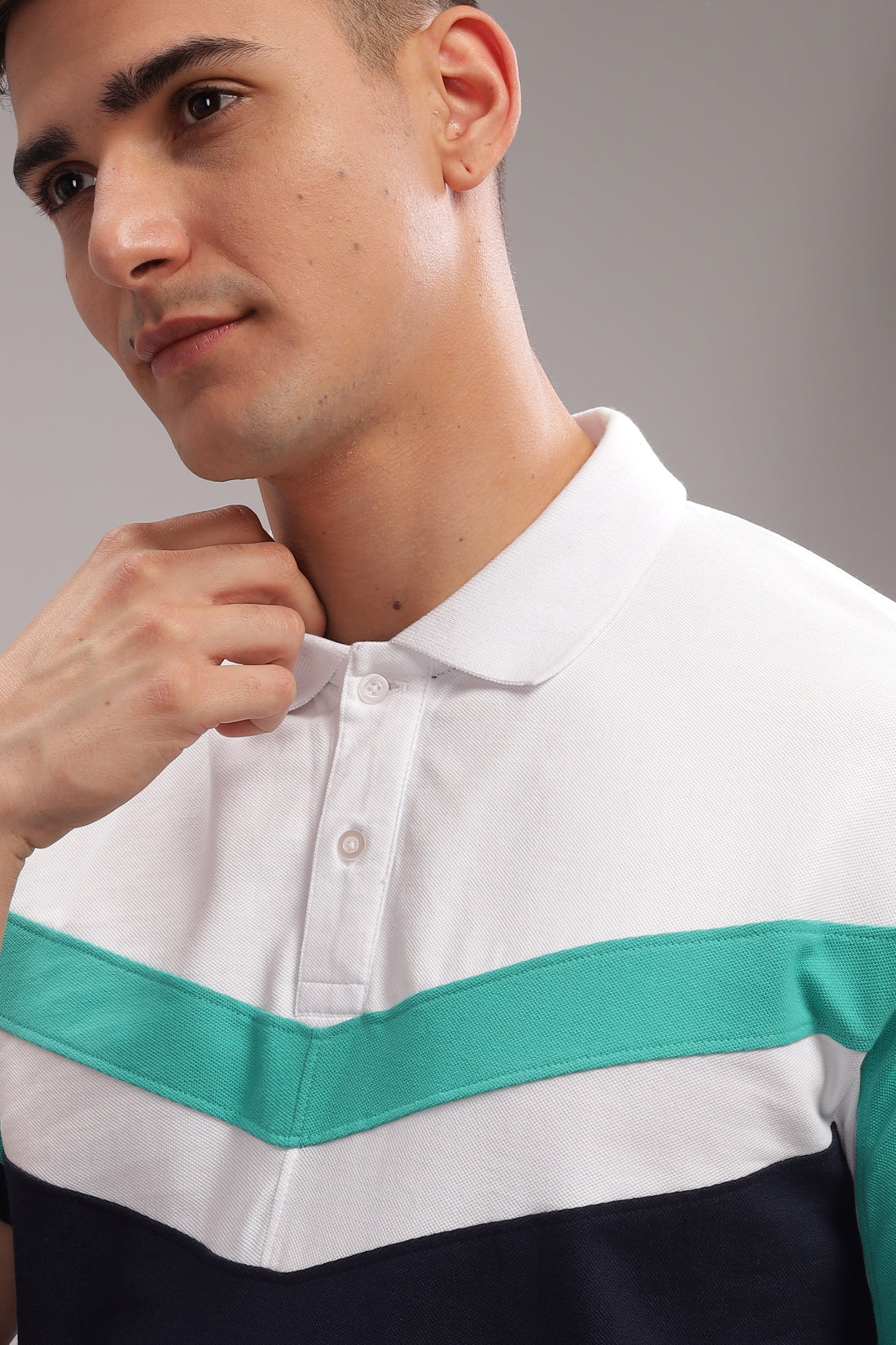 Men Multi Color Regular Fit Polo T-Shirt
