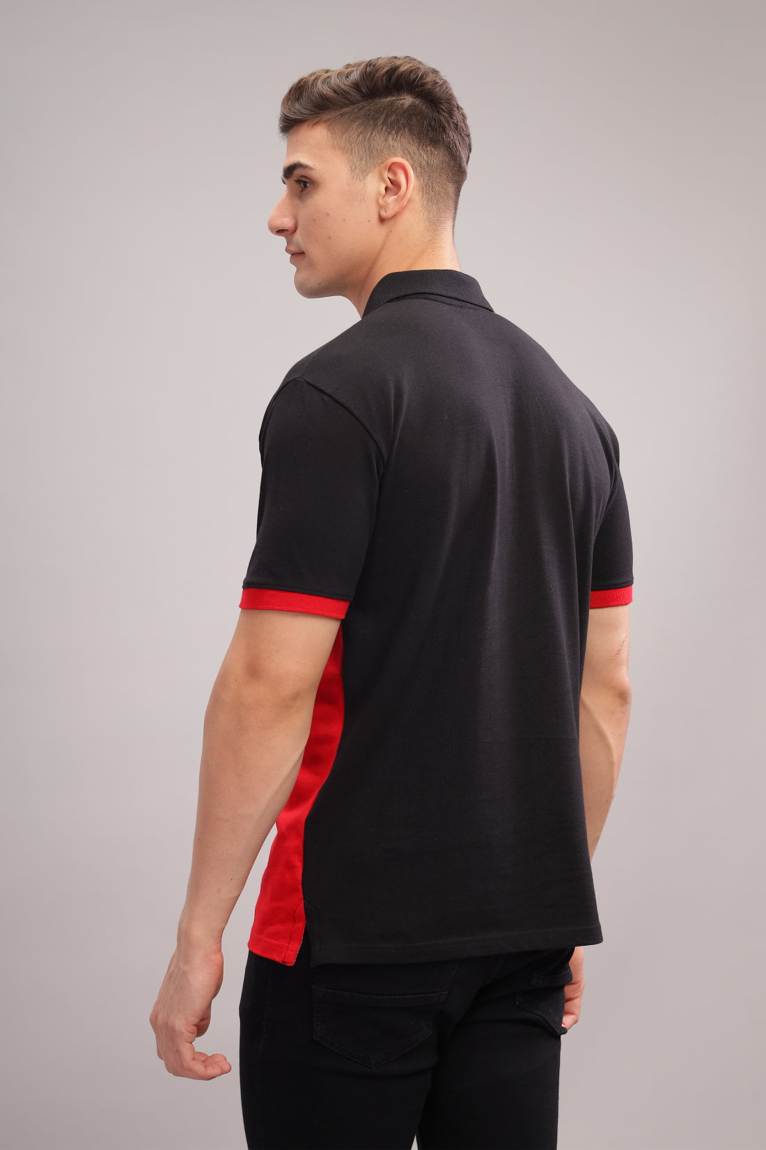 Men Red Regular Fit Polo T-Shirt