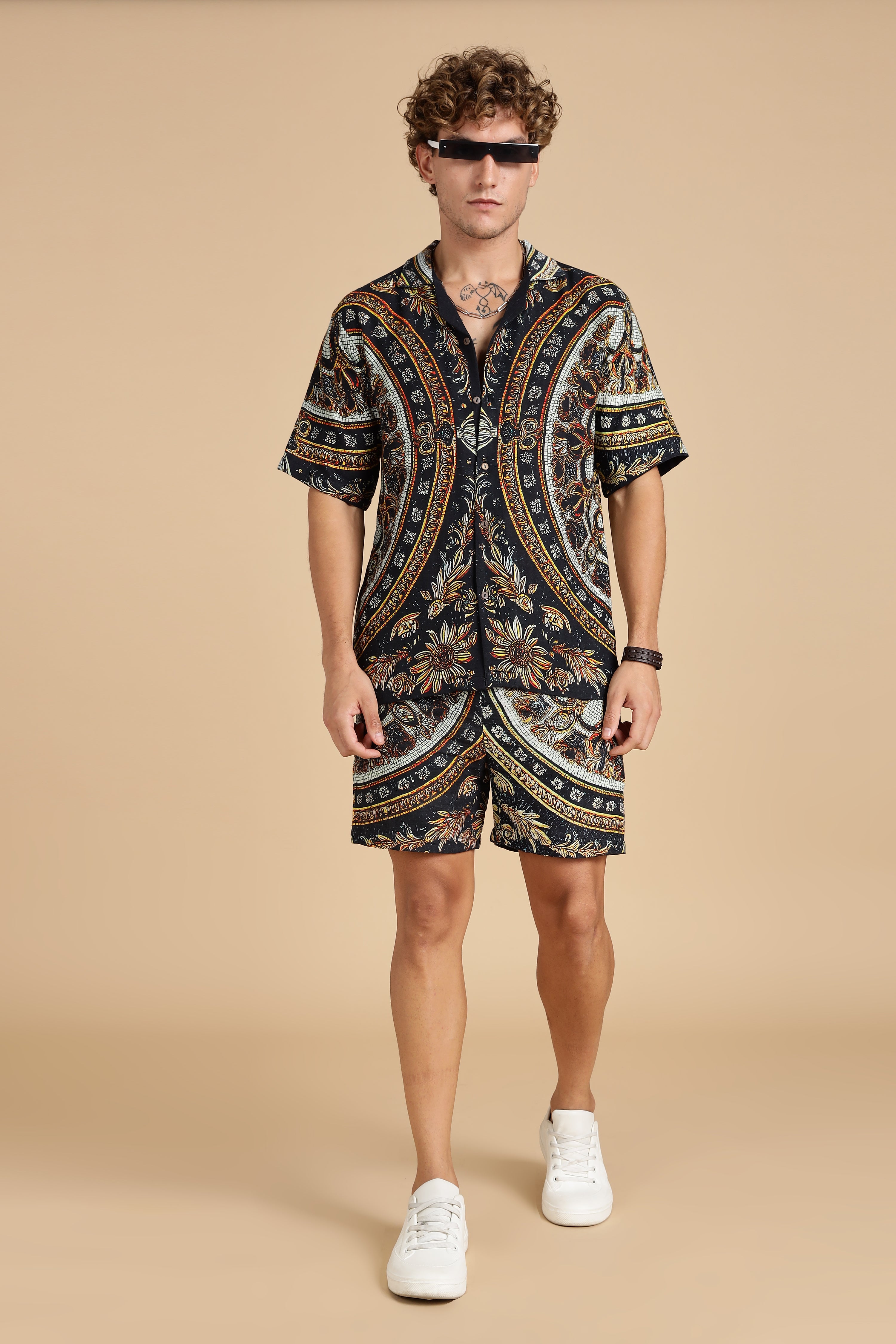 Men Topaz Gauge Cotton Coord Set