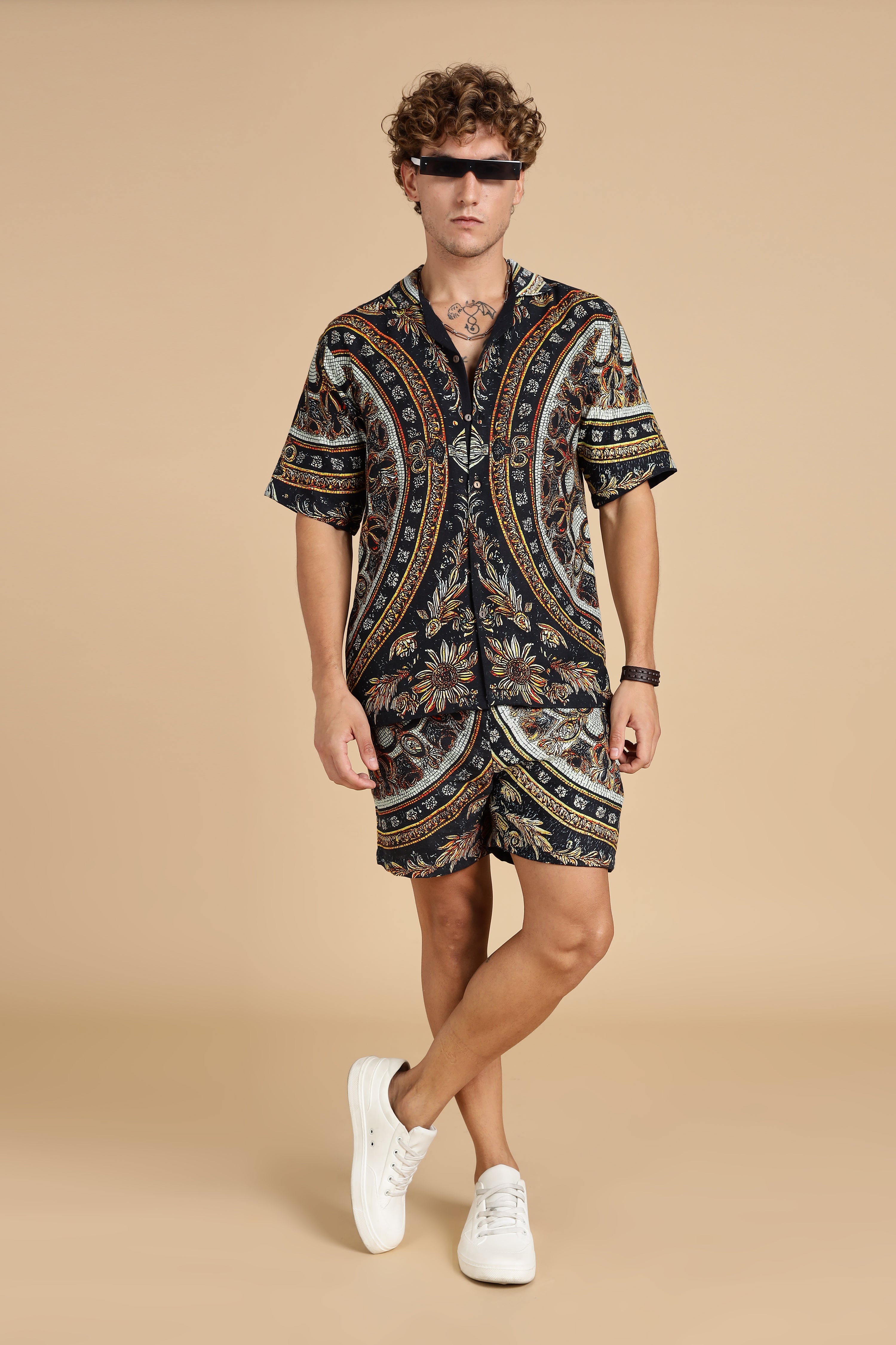 Men Topaz Gauge Cotton Coord Set