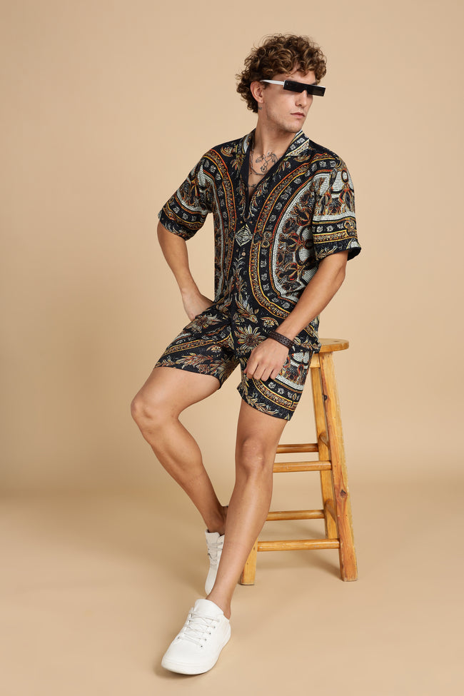 Men Topaz Gauge Cotton Coord Set