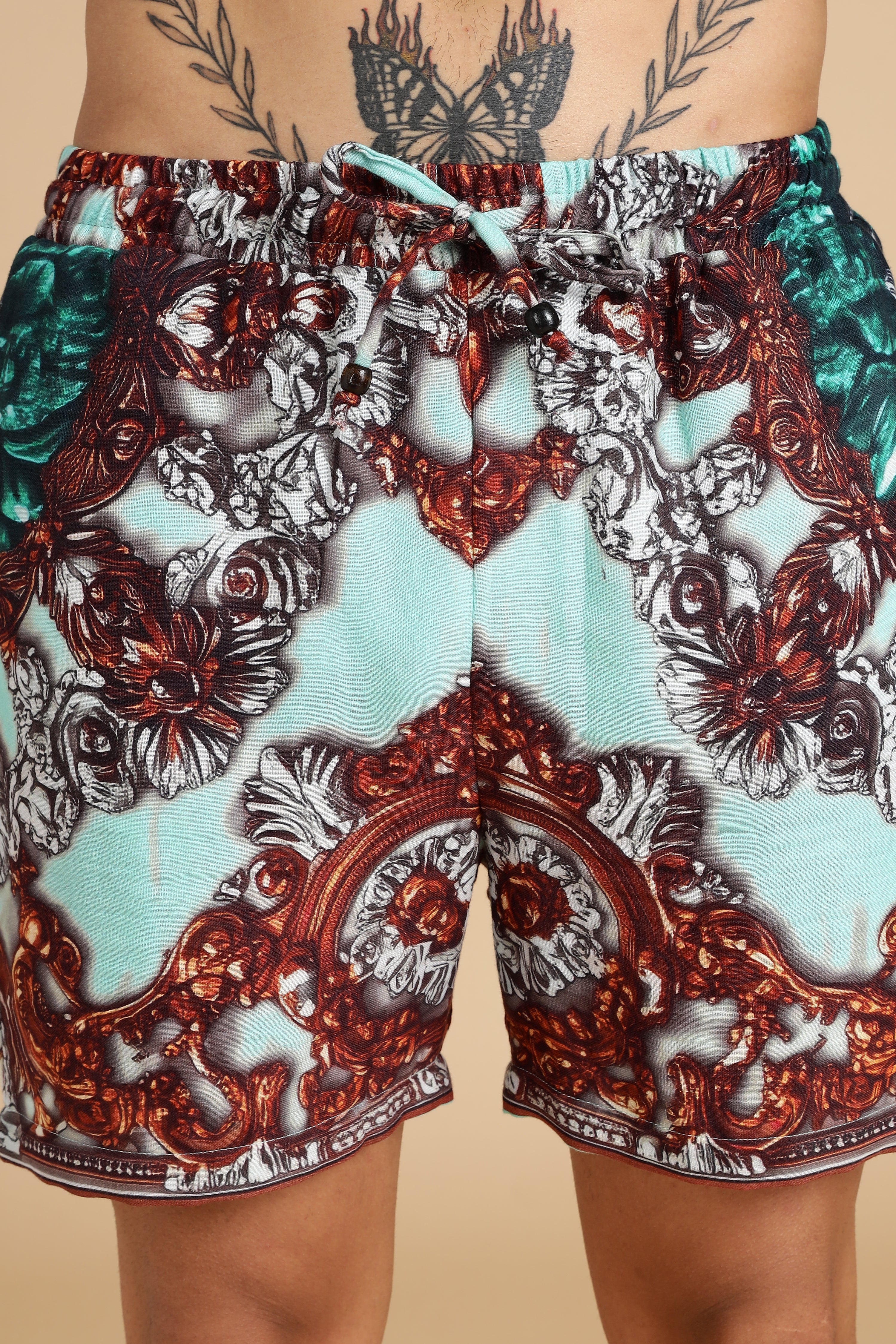 Men Jade Gauge Cotton Coord Set