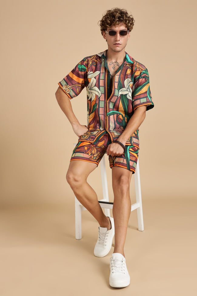 Men Liliare Gauge Cotton Shorts