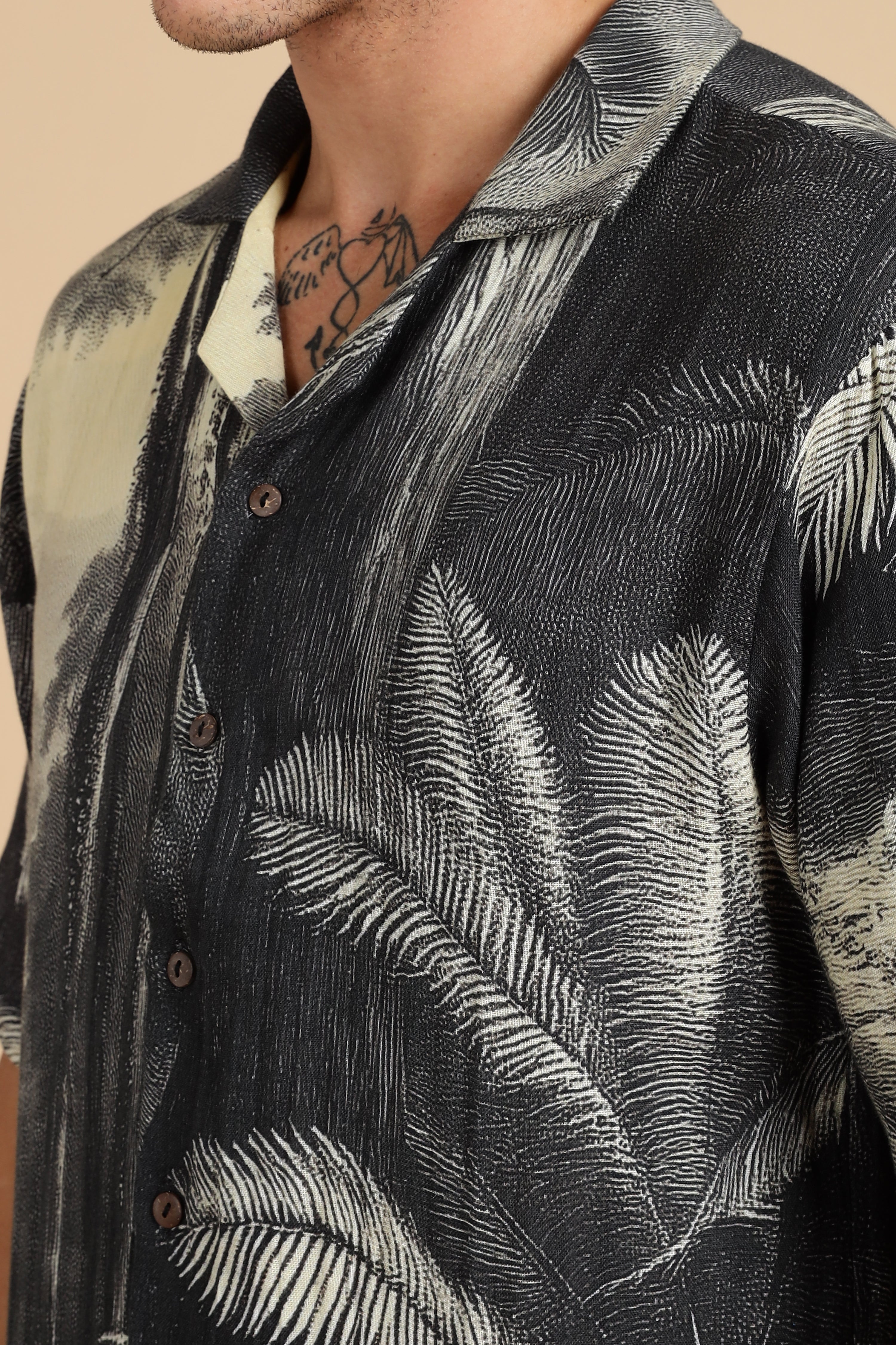 Men Eden Gauge Cotton Shirt