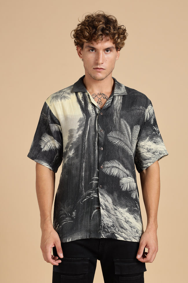 Men Eden Gauge Cotton Shirt
