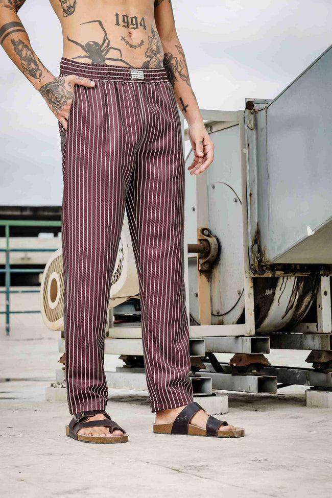 Men Brown Relaxed Fit Pants