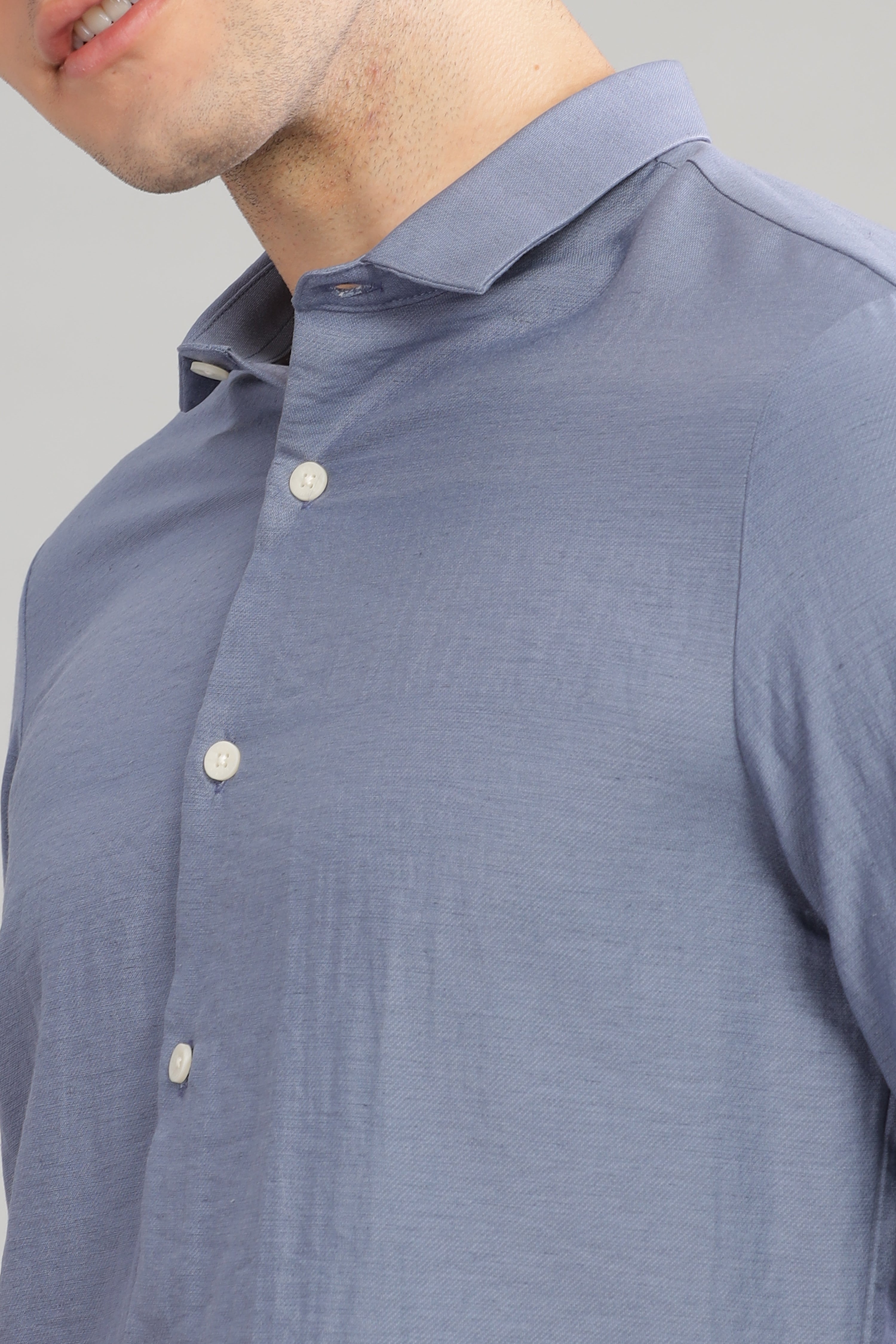 Men Blue Slim Fit Shirt