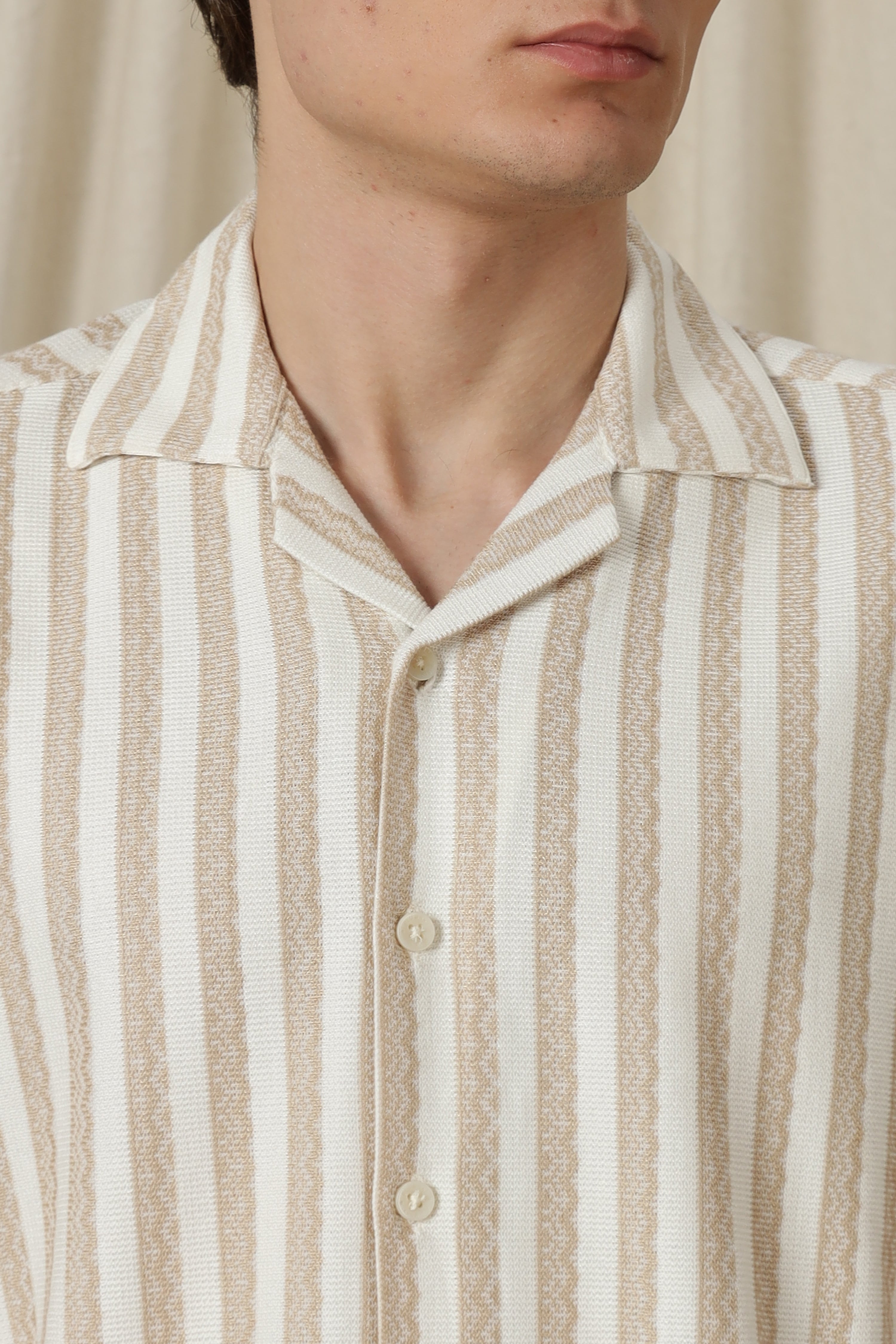 Men Loose Fit Textured Casual Shirt