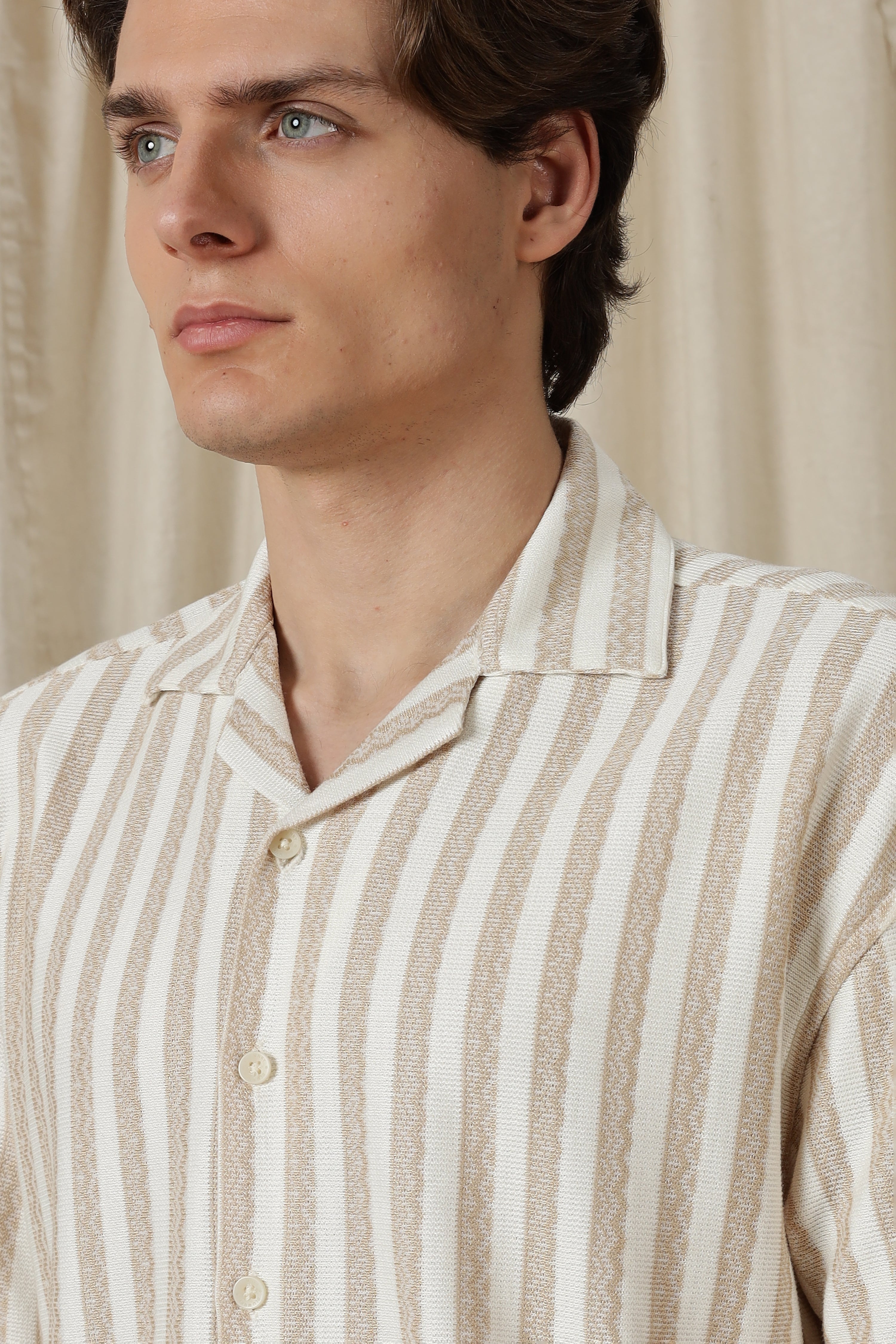 Men Loose Fit Textured Casual Shirt