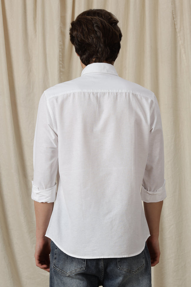 Men Classic Button-Down Solid Casual Shirt
