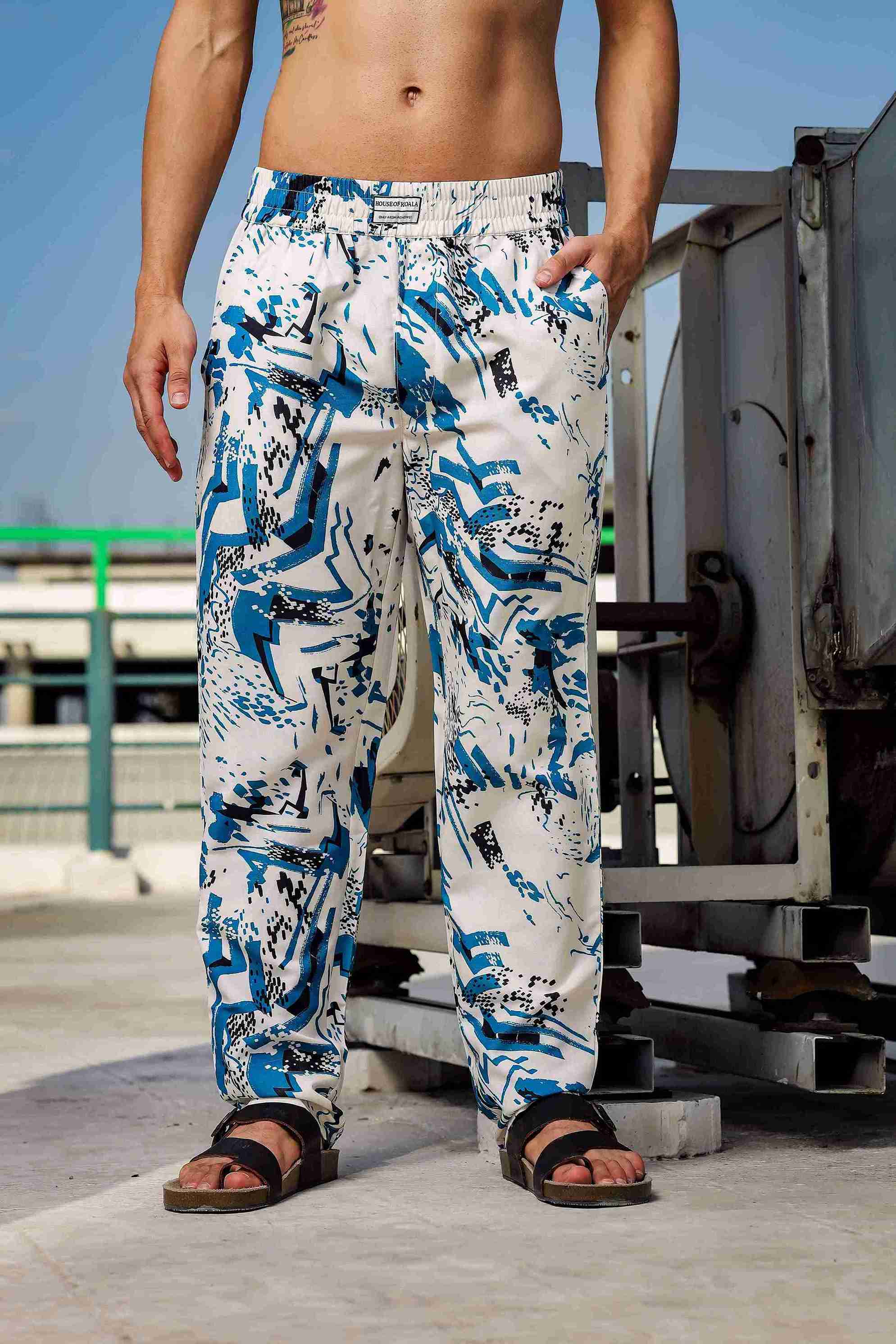 Men White Lounge Pant