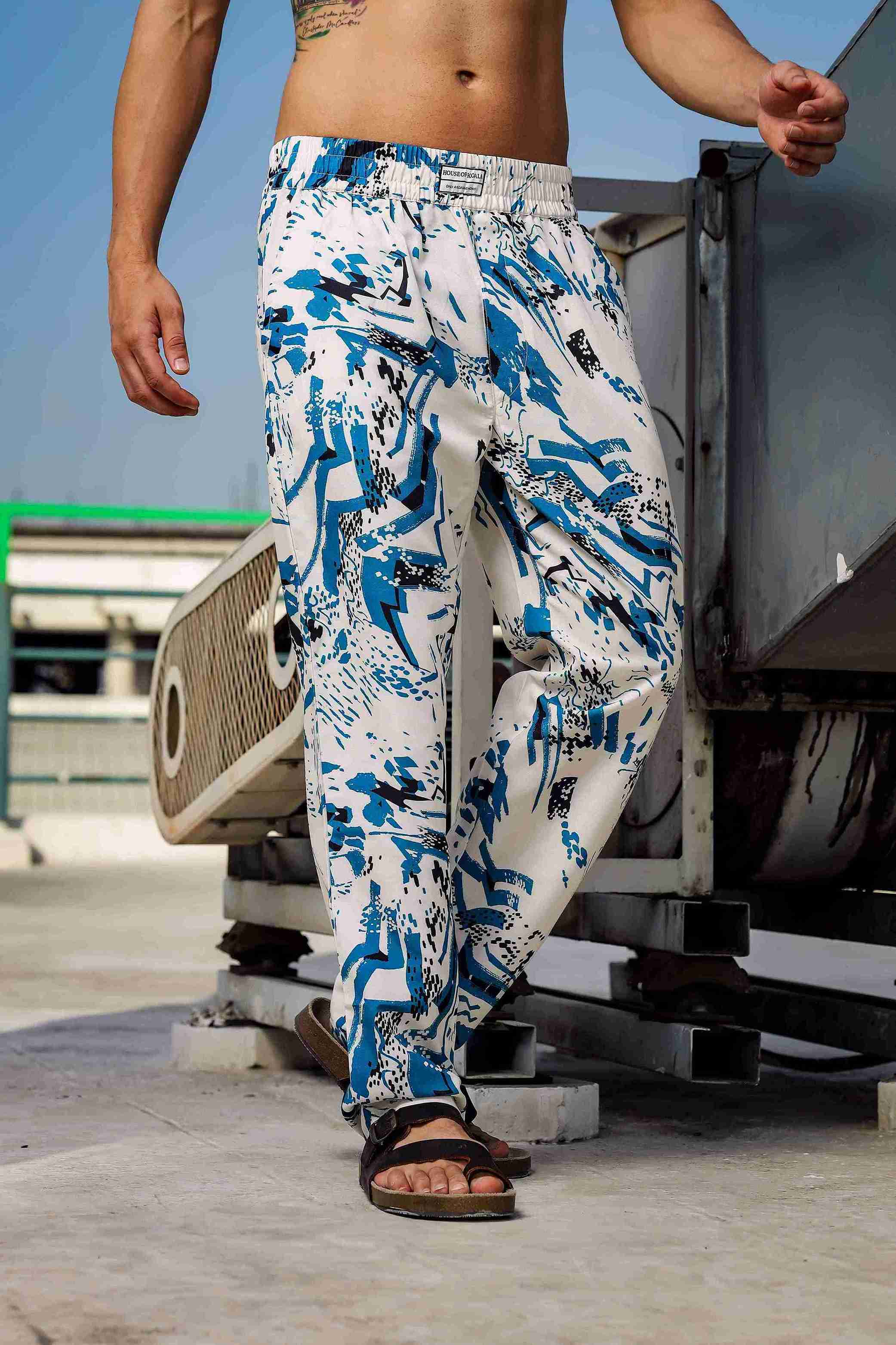 Men White Lounge Pant