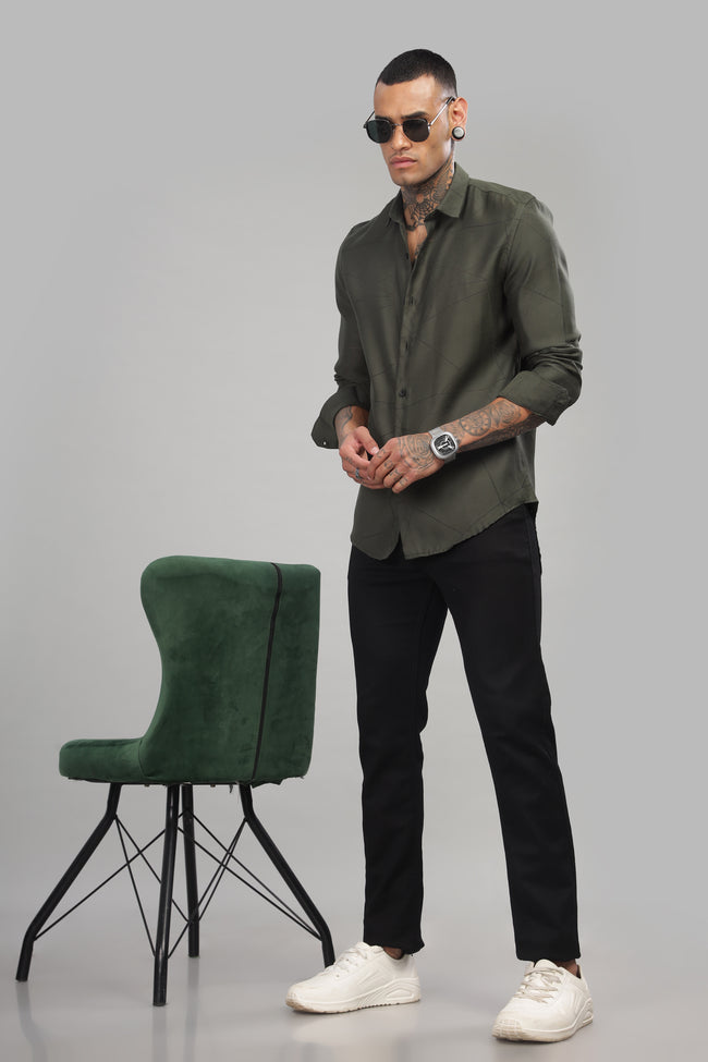 Men Light blue Slim Fit Shirt