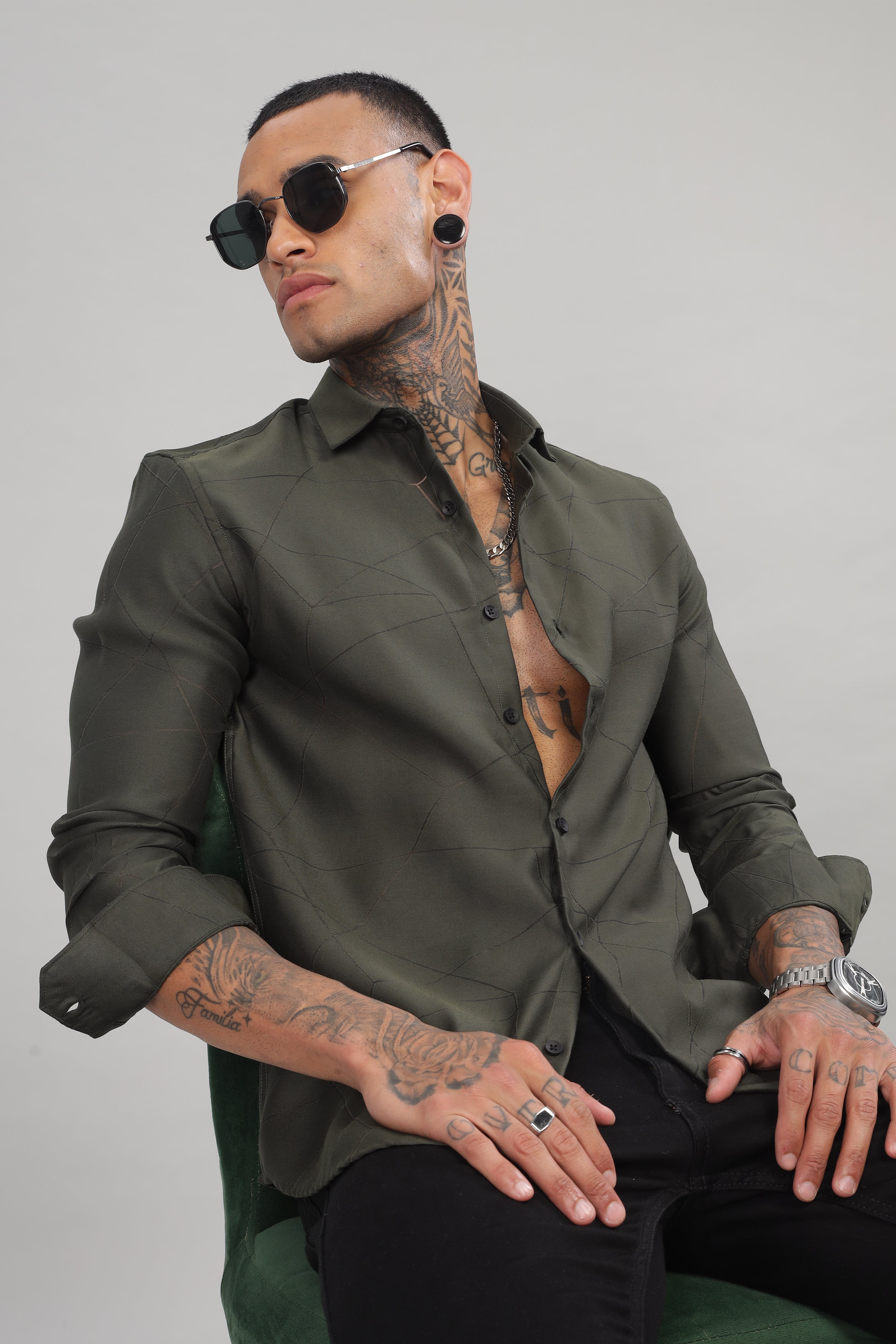 Men Light blue Slim Fit Shirt