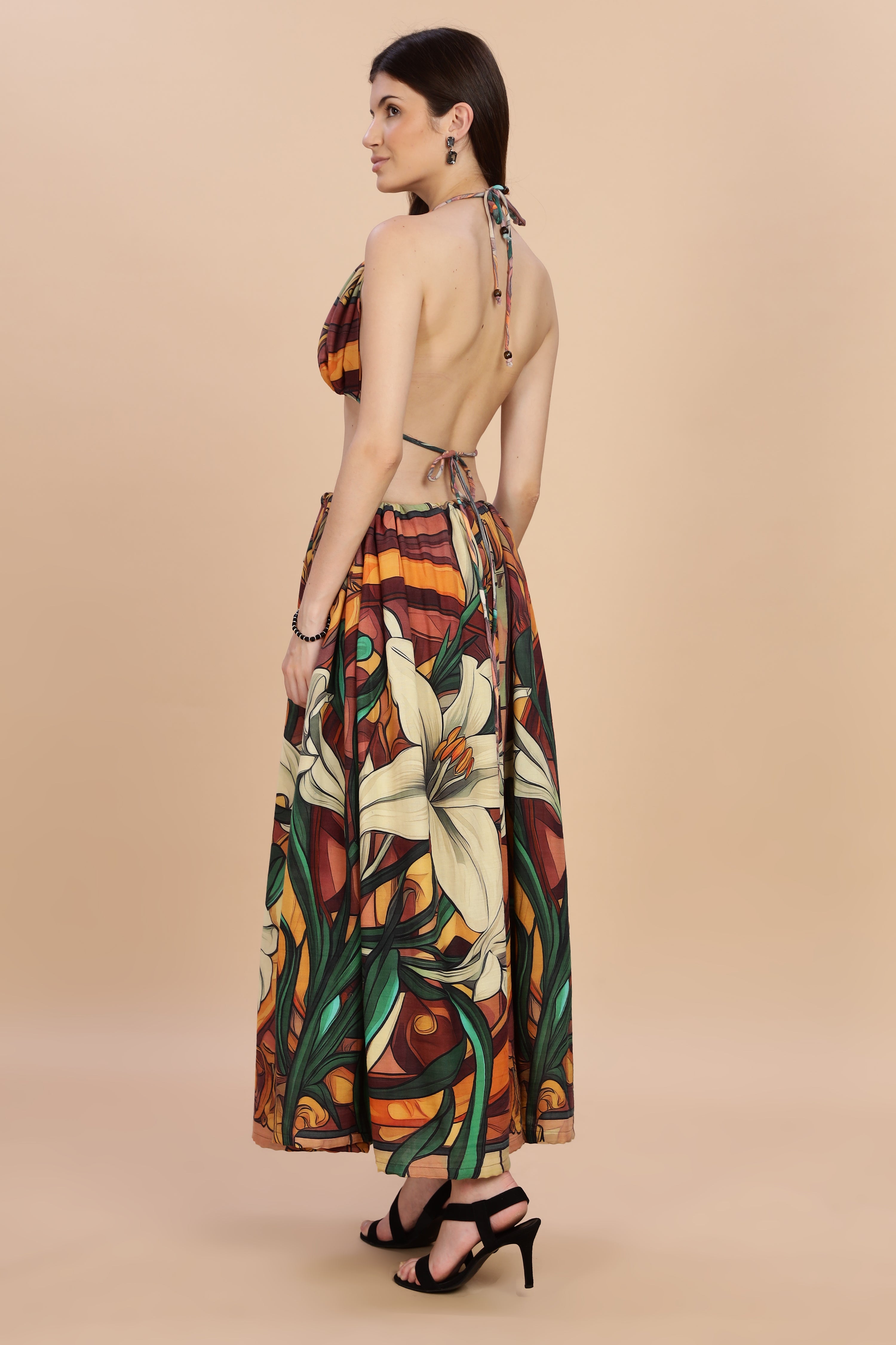 Women Liliare Long Gauge Cotton Skirt