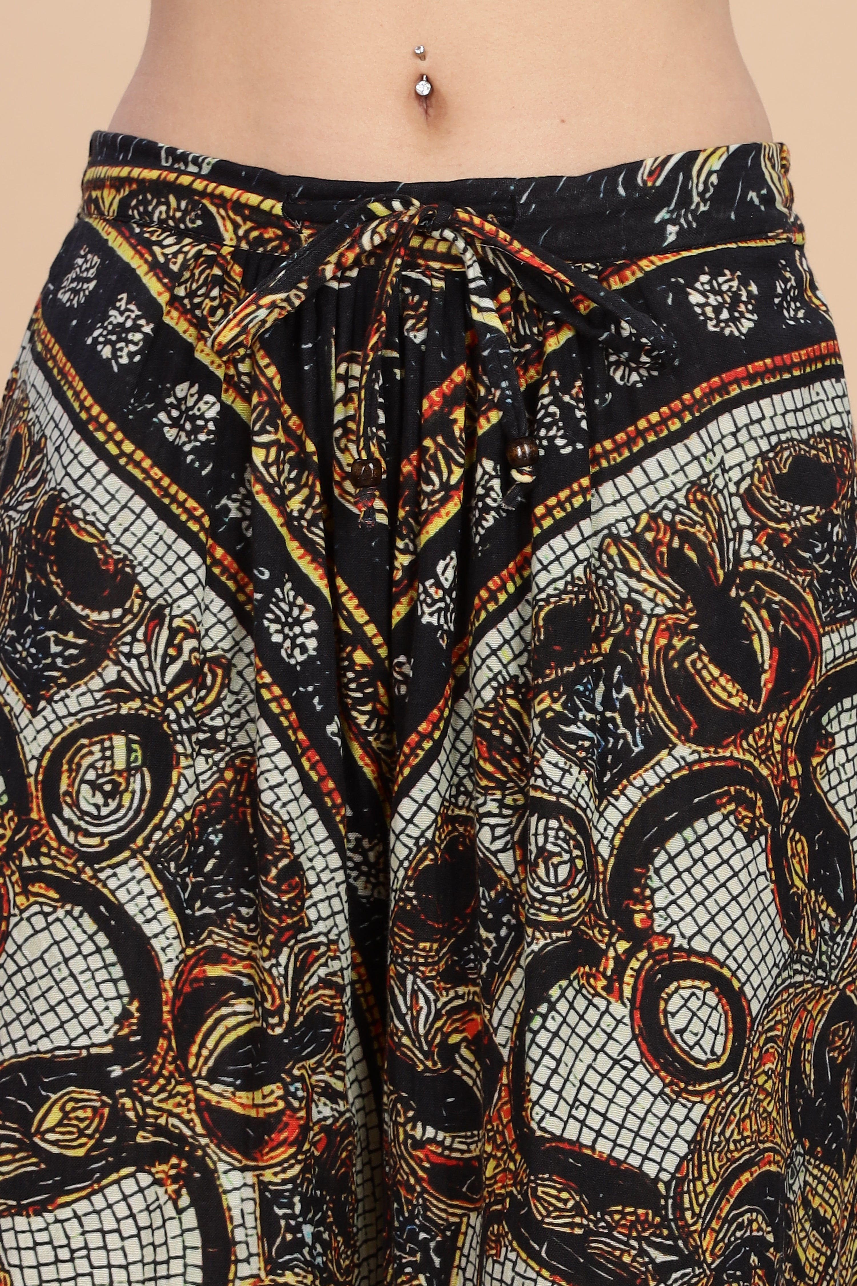 Women Topaz Flared Gauge Cotton Pant