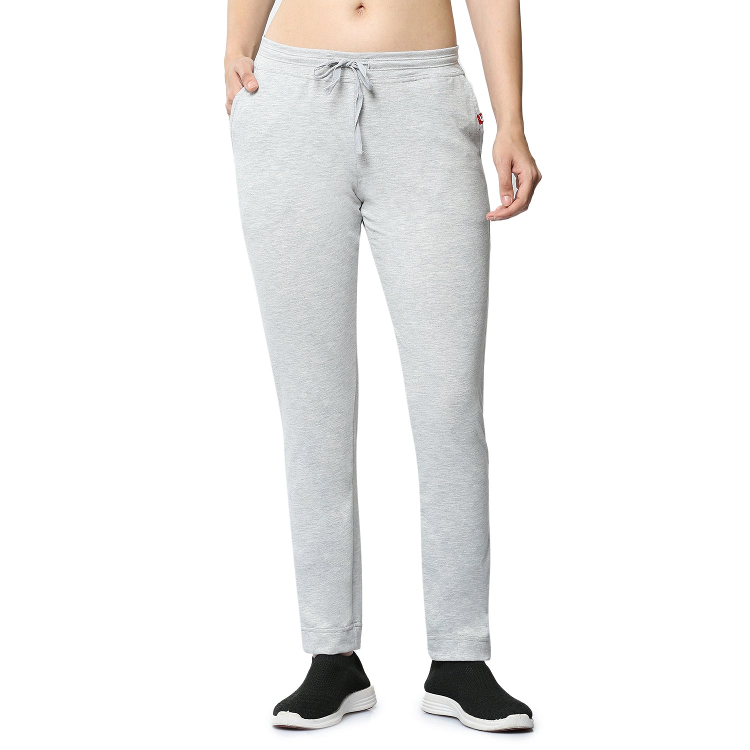 Women Grey Ankle Length Track Pant