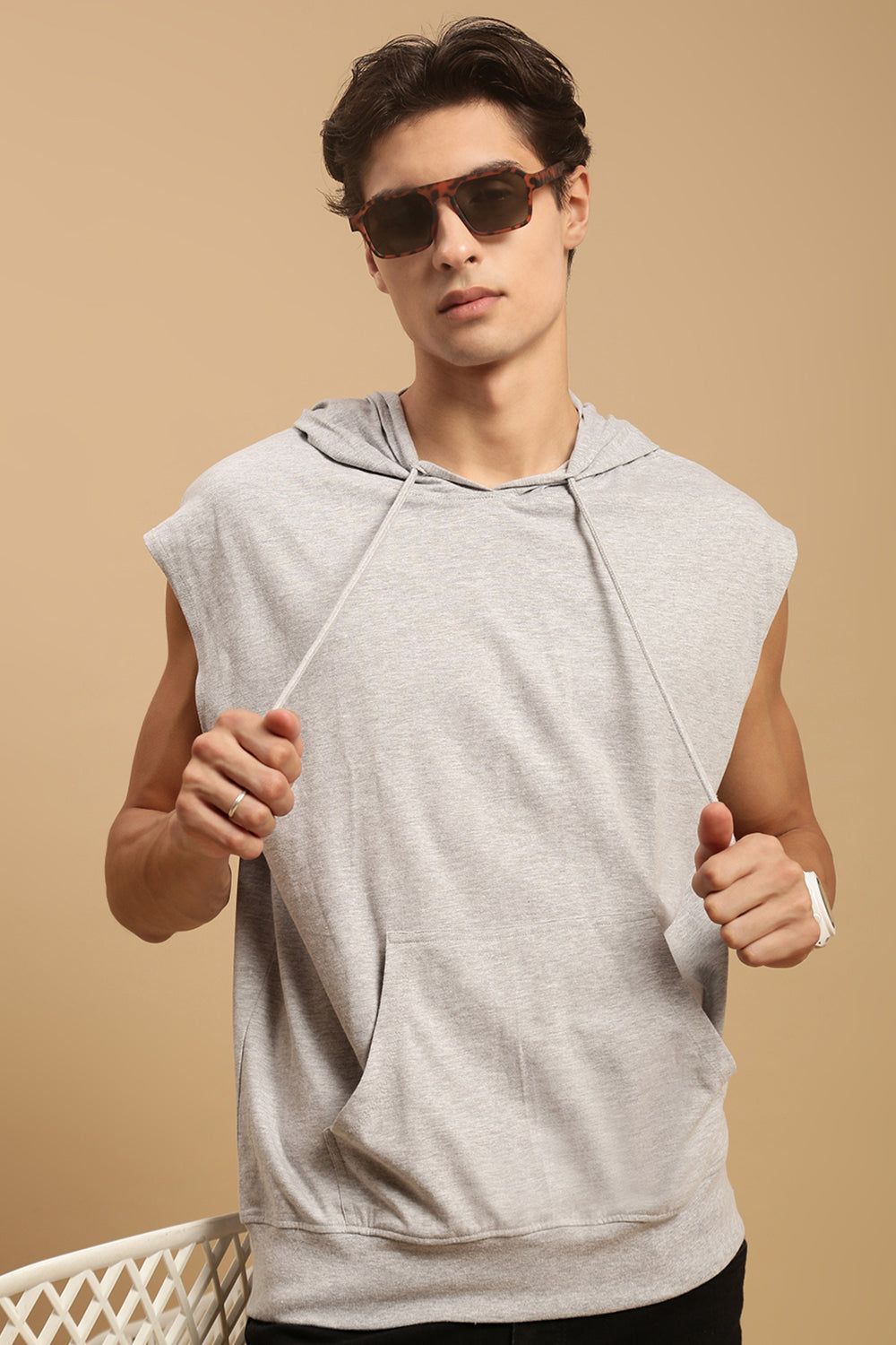 Men Sleeveless Hoodie T-Shirt