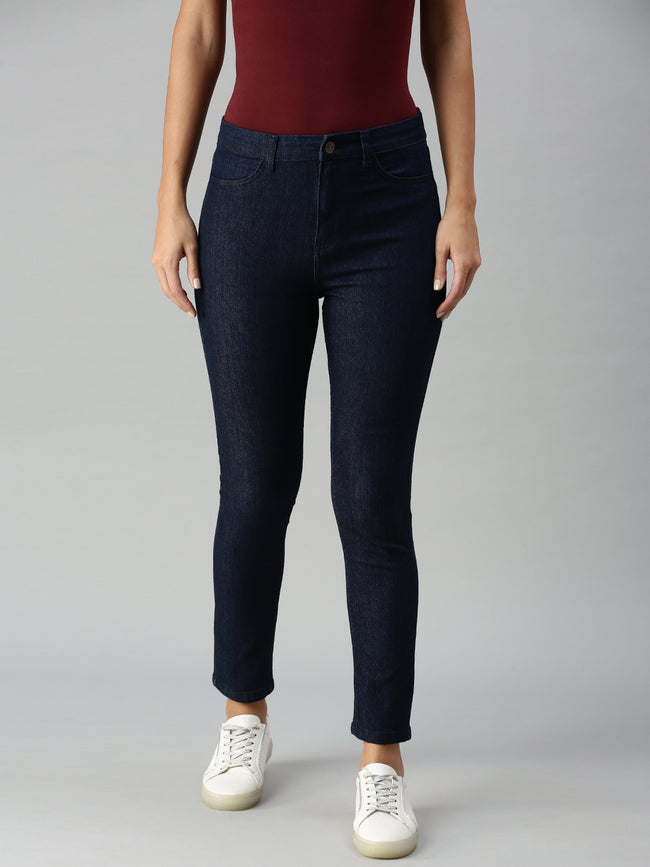 Women Blue Casual Jegging