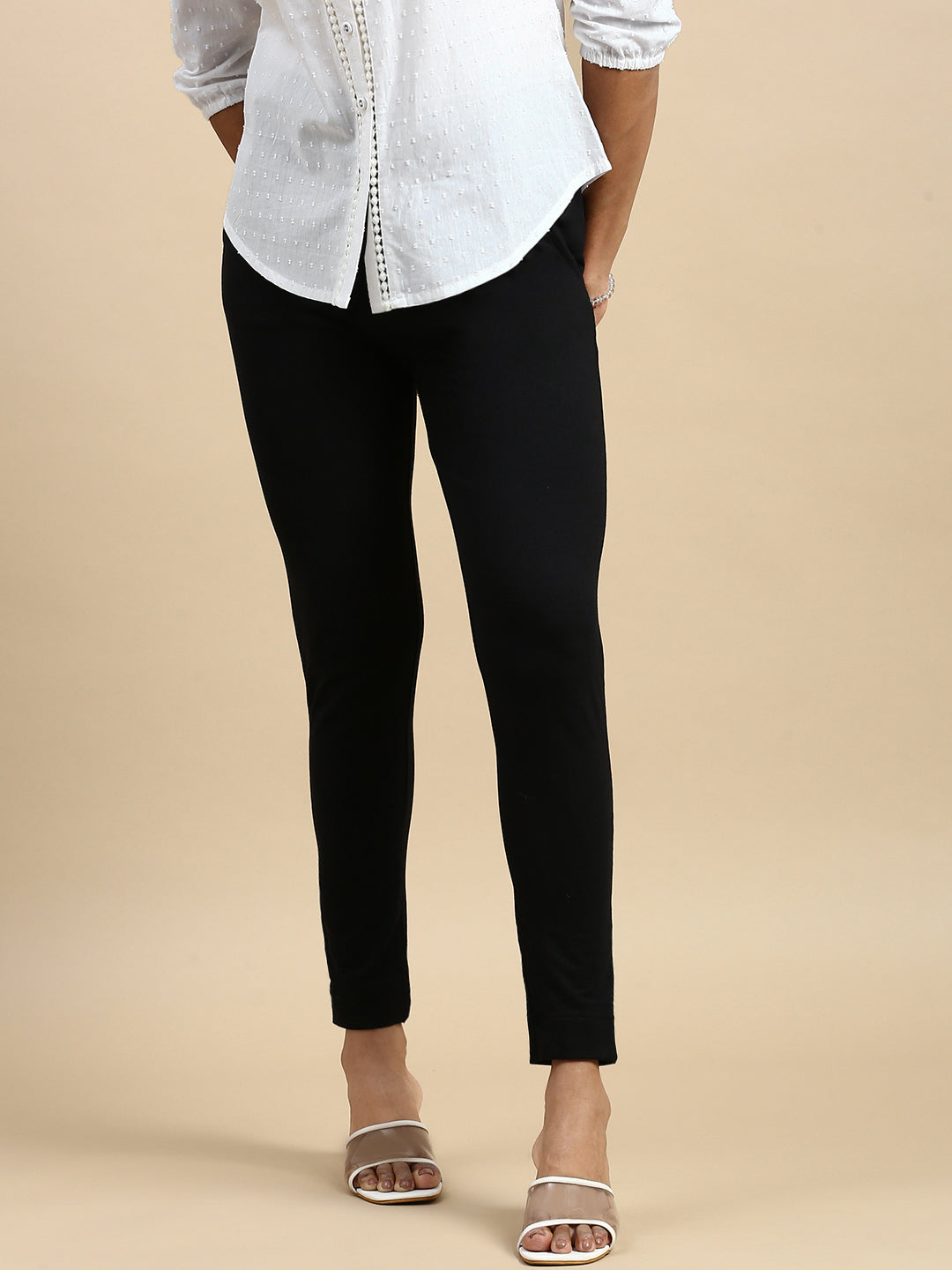 Women Black Casual Pants