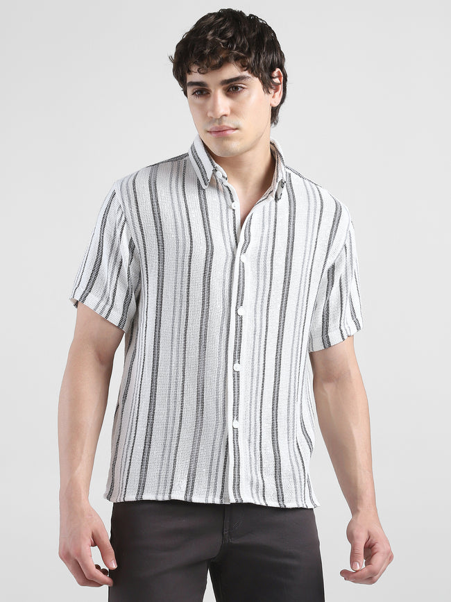 Men White Regular Fit Shirts