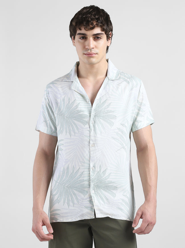 Men Tropical Printed Casual Shirt