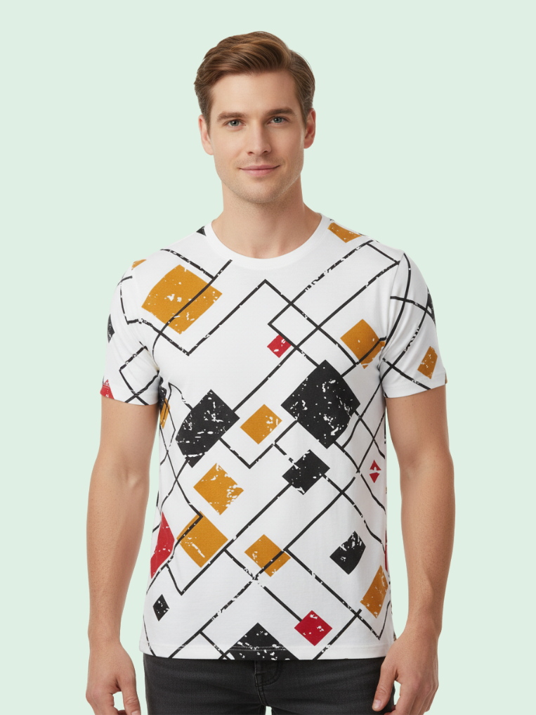 Men All-Over Cotton T-Shirt