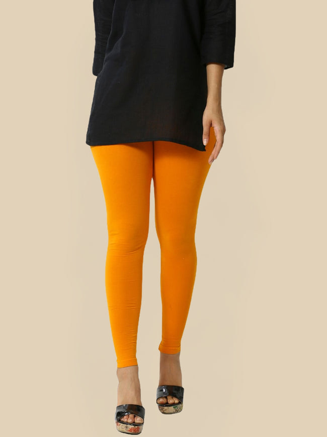 Women Yellow Casual Leggings