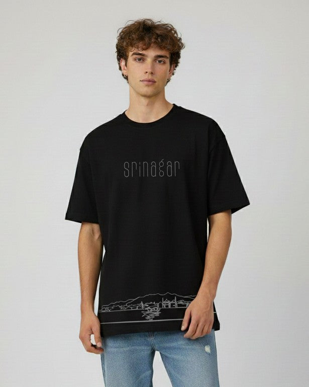 Men Printed Cotton Oversized T-Shirt