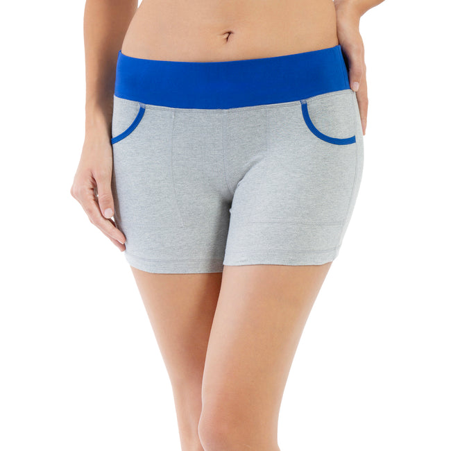 Women Grey Dualtone Comfort Shorts