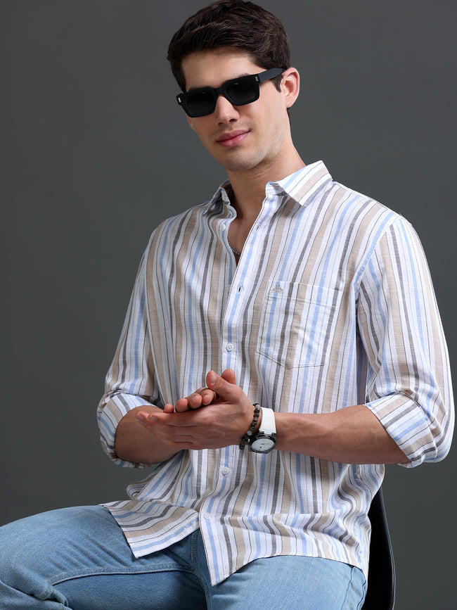 Men Multi Striped Shirt