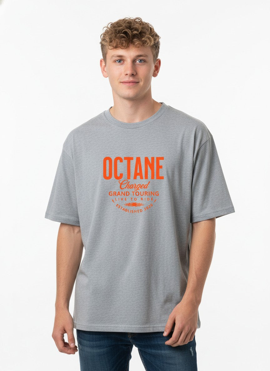 Men Oversized Cotton Printed T-Shirt