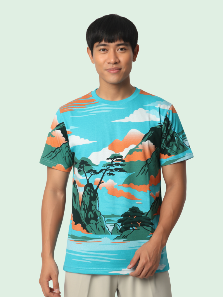 Men All-Over Cotton T-Shirt