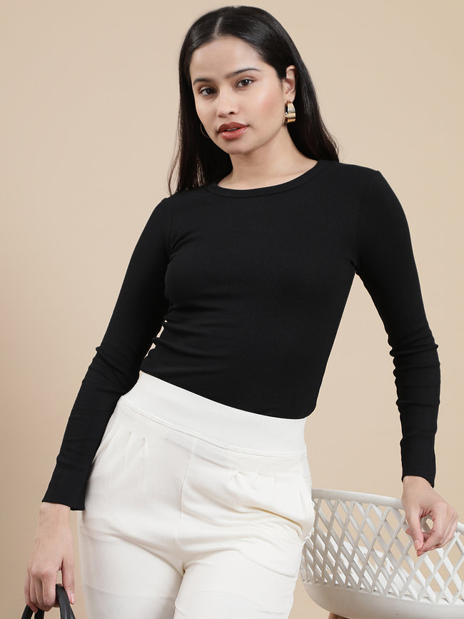 Women Black Casual Top