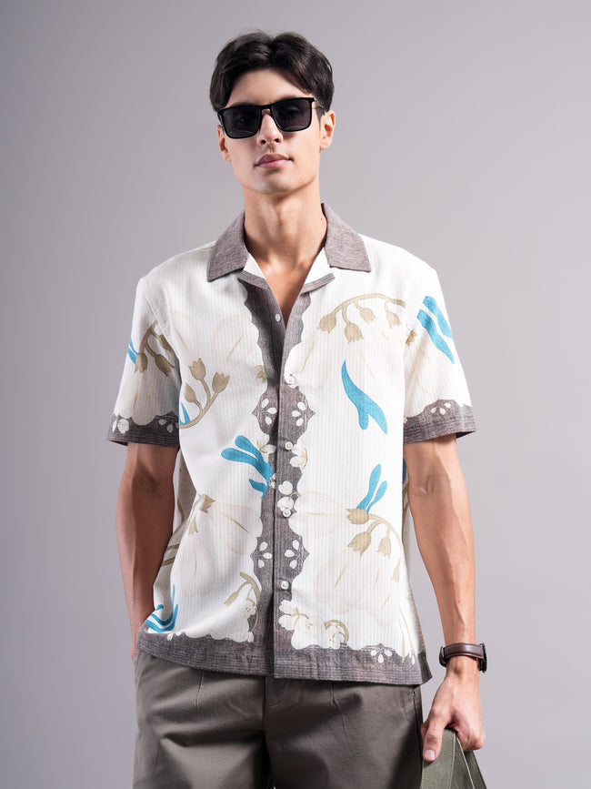 Men Polyester Printed Shirts