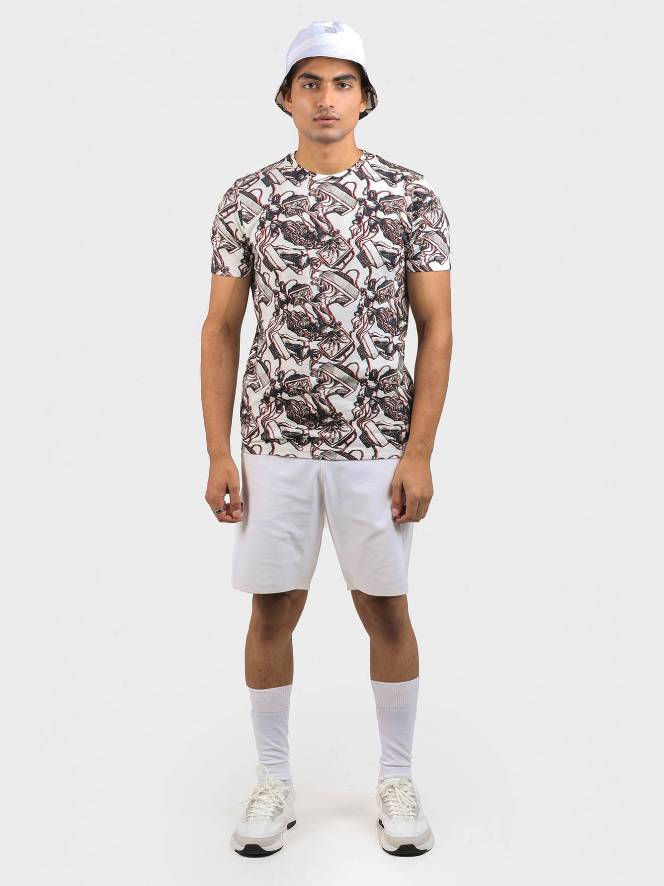 Men Embroidered Printed Tee